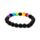 Braccialetto con Gemme & Perle in Roccia di Lava - Chakra
