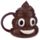 Tazza Emotive in Ceramica con Coperchio - Poop - Cacca