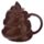 Tazza Emotive in Ceramica con Coperchio - Poop - Cacca