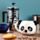 Tazza in Ceramica a Forma di Panda - Animali Dolci Selvatici ADORAMALS