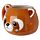 Tazza in Ceramica a Forma di Testa di Panda Rosso - Animali Dolci