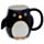 Tazza in Ceramica con Manico a Forma di Pinguino
