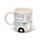 Tazza in Ceramica a Forma di Caravan - Campeggio - Home Is Where You Park It