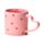 Tazza in Porcellana con Manico a Forma di Cuore - Cuori - Amore