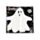Tovaglioli di carta 3 veli - Confezione da 12 - Fantasma di Halloween