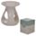 Brucia Essenze per Cera in Ceramica - Goccia - Bianco