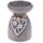 Brucia Essenze in Ceramica - Ciondolo Cuore in Legno