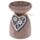 Brucia Essenze in Ceramica - Ciondolo Cuore in Legno