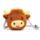 Borsa a tracolla in peluche - Mucca Highland Coo