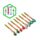 Set di 8 Penne Cancellabili con Copripenna in Silicone - Oggetti - Minecraft