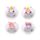 Mini Portamonete con Rivestimento in Peluche - Unicorno - Animali Dolci ADORAMALS 