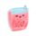 Mini Portamonete con Rivestimento in Peluche - Bubble Tea - Foodiemals