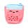 Mini Portamonete con Rivestimento in Peluche - Bubble Tea - Foodiemals