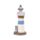 Decorazione Nautica - Faro con Pesci Bianchi