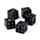 Set di 5 Dadi neri con Teschi