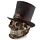 Teschio Decorativo con Cappello Steam Punk