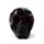 Teschio Decorativo con Effetto Caverna di Cristallo - Nero