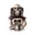 Teschio Decorativo Stile Steampunk con Maschera Antigas & Cappello