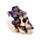 Teschio Decorativo con Fiori di Vite Viola