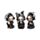 Set di 3 Mini Nera Mietitrice con Falce