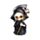 Set di 3 Mini Nera Mietitrice con Falce