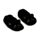 Pantofole in Peluche Antiscivolo - Lucky il Gatto Nero - Taglia EU36-38 / UK3-5
