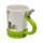 Tazza in Ceramica con Manico a Forma di Tubo da Giardino