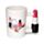 Tazza in Ceramica con Manico a Forma di Rossetto