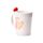 Tazza in Ceramica con Cuore Rosso su Manico - Cuori - Amore