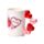 Tazza in Ceramica con Manico a Forma di Cuori - J'Adoramals - Baci XOXO
