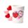 Tazza in Ceramica con Manico a Forma di Cuori - J'Adoramals - Baci XOXO