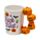 Tazza in Ceramica con Manico a Forma di Zucche Impilate - Trick or Treat SPOOKY