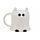 Tazza in Ceramica a Forma di Gatto Fantasma SPOOKY