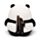 Temperamatite e Gomma 2 in 1  - Panda