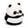 Temperamatite e Gomma 2 in 1  - Panda