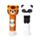 Colla Stick - Tigre e Panda - Animali Dolci Selvatici ADORAMALS
