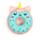 Gomma da Cancellare Sagomata - Gatto e Unicorno a Forma di Donut