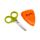 Forbici per Bambini con Custodia -  Cecil la Carota - Foodiemals