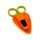 Forbici per Bambini con Custodia -  Cecil la Carota - Foodiemals