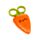 Forbici per Bambini con Custodia -  Cecil la Carota - Foodiemals