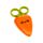 Forbici per Bambini con Custodia -  Cecil la Carota - Foodiemals