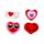 Confezione di Mini Gomme da Cancellare - Cuore - J'Adoramals