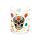 Set di 2 Bicchieri Tumbler in Vetro - Teschio Messicano - Day of the Dead