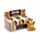 Giocattolo elastico a forma di mucca Highland Coo