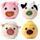 Antistress di Peluche - Fattoria - Animali Dolci ADORAMALS - Queasy Squeezies