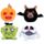 Antistress di Peluche - Zombie, Zucca, Fantasma e Pipistrello - Queasy Squeezies