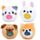 Antistress di Peluche - Cuccioli - Animali Dolci ADORAMALS - Queasy Squeezies