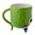 Tazza Sottosopra in Ceramica - Mostri - Verde