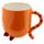 Tazza Sottosopra in Ceramica - Mostri - Arancione
