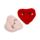 Set di 2 Scaldamani in Peluche a Forma di Cuore - J'Adoramals
